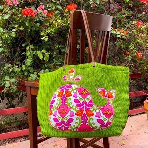 Vera Bradley Lilli Bell Seashore Whale Tote Bag